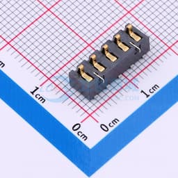 电池座连接器3.0PH间距-H5.0-5pin 卧贴带柱缩略图