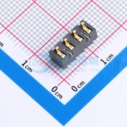 电池座连接器3.0PH间距-H4.6-4pin 卧贴带柱缩略图