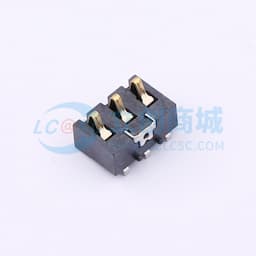电池座连接器3.0PH间距-H6.0-3PIN 卧贴带柱缩略图
