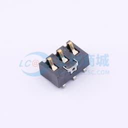 电池座连接器3.0PH间距-H6.0-3PIN 卧贴不带柱缩略图