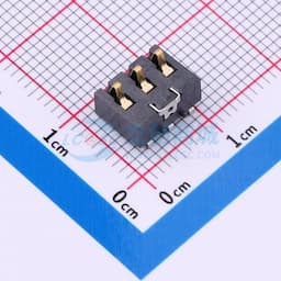 电池座连接器3.0PH间距-H6.8-3PIN 卧贴带柱缩略图
