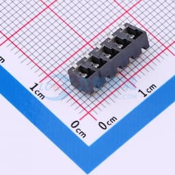 电池座连接器3.0PH间距-H5.0-5pin 卧贴带柱缩略图