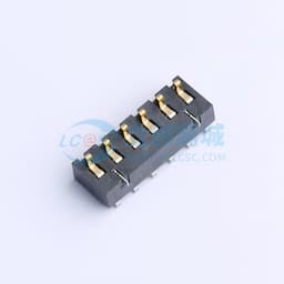 电池座连接器3.0PH间距-H6.5-6pin 卧贴带柱缩略图