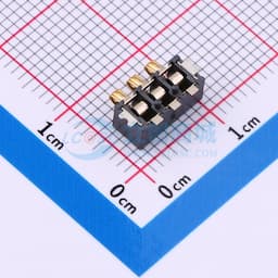 电池座连接器2.54PH间距-H3.8-3pin 卧贴带柱缩略图