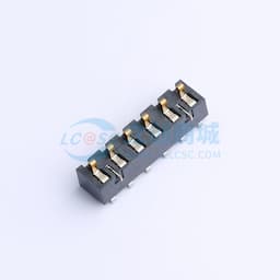 电池座连接器3.0PH间距-H4.6-6pin 卧贴带柱缩略图