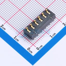 电池座连接器3.0PH间距-H6.5-6pin 卧贴带柱缩略图