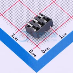 电池座连接器3.0PH间距-H6.8-3PIN 卧贴带柱缩略图