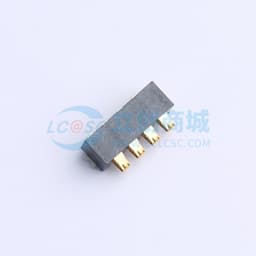 电池座连接器2.54PH间距-H3.8-4pin 卧贴带柱缩略图
