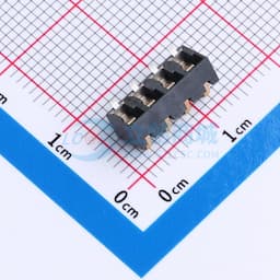 电池座连接器3.0PH间距-H4.6-4pin 卧贴带柱缩略图