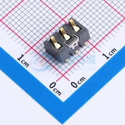 电池座连接器3.0PH间距-H5.4-3PIN 卧贴带柱缩略图