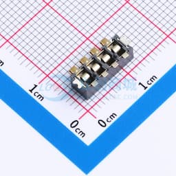 电池座连接器2.54PH间距-H3.8-4pin 卧贴带柱缩略图