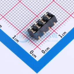 电池座连接器3.0PH间距-H5.0-4pin 卧贴带柱缩略图