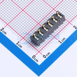 电池座连接器3.0PH间距-H4.6-6pin 卧贴带柱缩略图