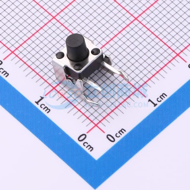 7.5*6*7.0mm 卧插 轻触开关实物图