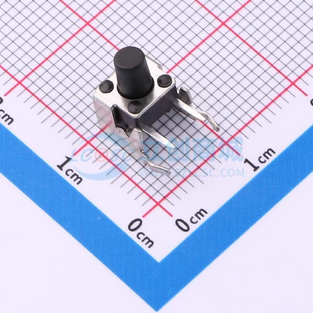 7.5*6*8.0mm 卧插 轻触开关实物图