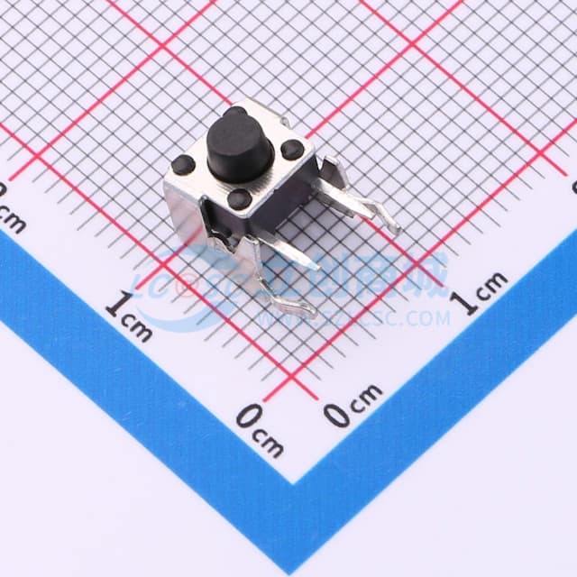 7.5*6*5.5mm 卧插 轻触开关实物图