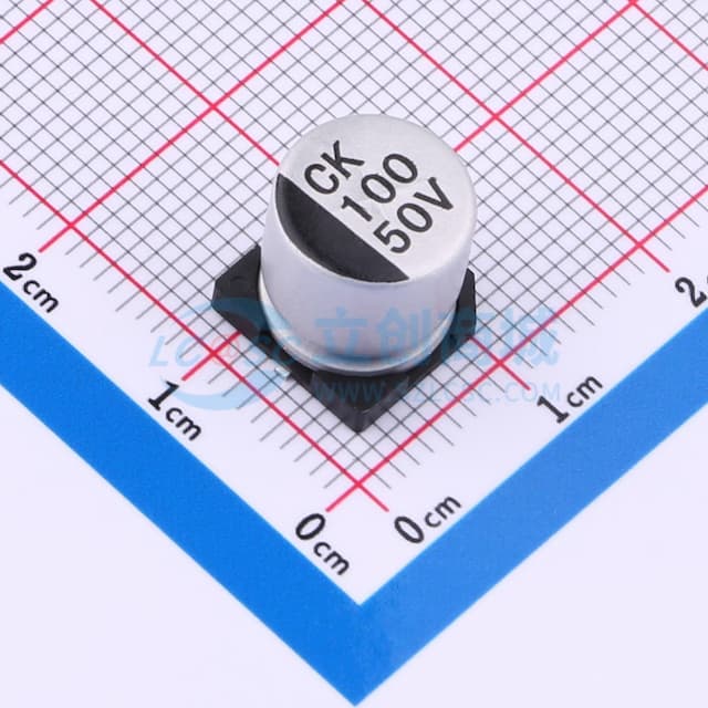 100uF 50V ±20%实物图