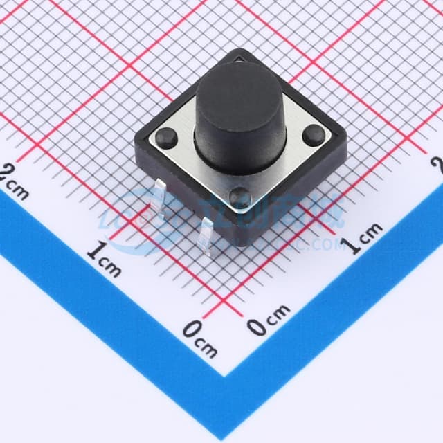 12*12*8.5mm 直插 轻触开关实物图