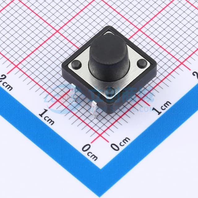 12*12*8.0mm 直插 轻触开关实物图