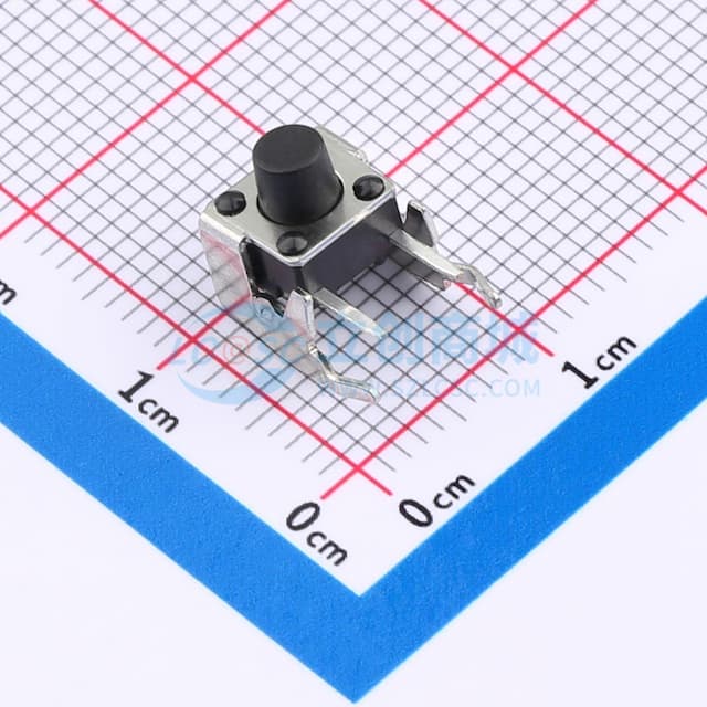 7.5*6*6.5mm 卧插 轻触开关实物图