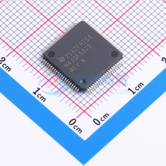 具有 64KB 闪存、6KB SRAM、12 位 ADC、比较器、DMA、UART/SPI/I2C 和硬件乘法器的 25MHz MCU实物图
