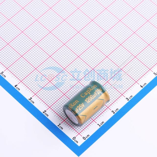1200uF ±20% 25V 【引线】实物图