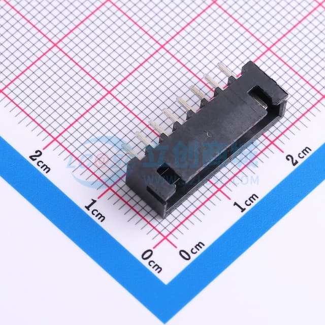 1x8P 间距:2.5mm 直插 系列:XH 【插件】实物图
