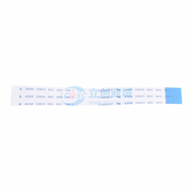 FFC连接线 20P 间距0.5mm 长8CM 反向实物图