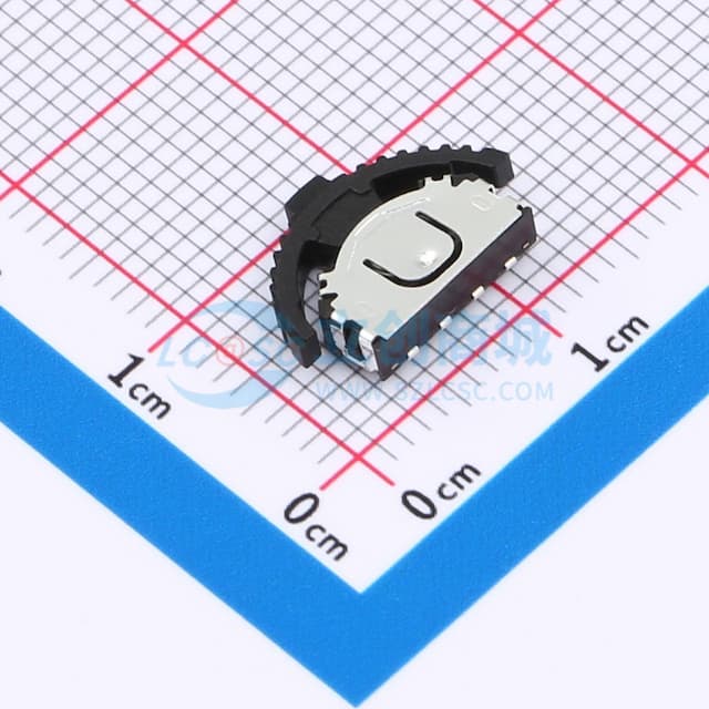 4脚拨轮长柄/有定位/黑底/三向实物图