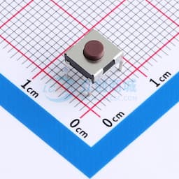6.2X6.2/插脚/3.1H/250gf/黑底红钮/不接地缩略图