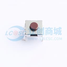 6.2X6.2/插脚/3.1H/250gf/黑底红钮/不接地缩略图