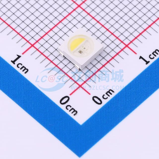 5050RGBW四色集成光源内置IC幻彩灯珠 可寻址单点单控5V12ma实物图