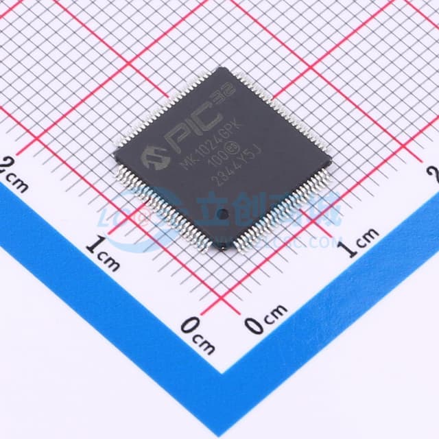 PIC32MK1024GPK100-I/PT实物图