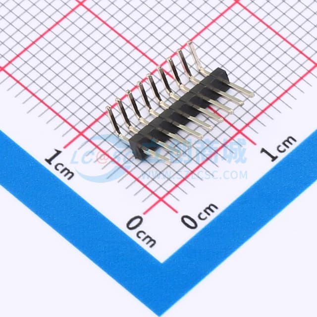 1x9P 间距:1.27mm 方针 弯插实物图