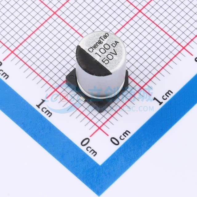 100uF ±20% 50V实物图