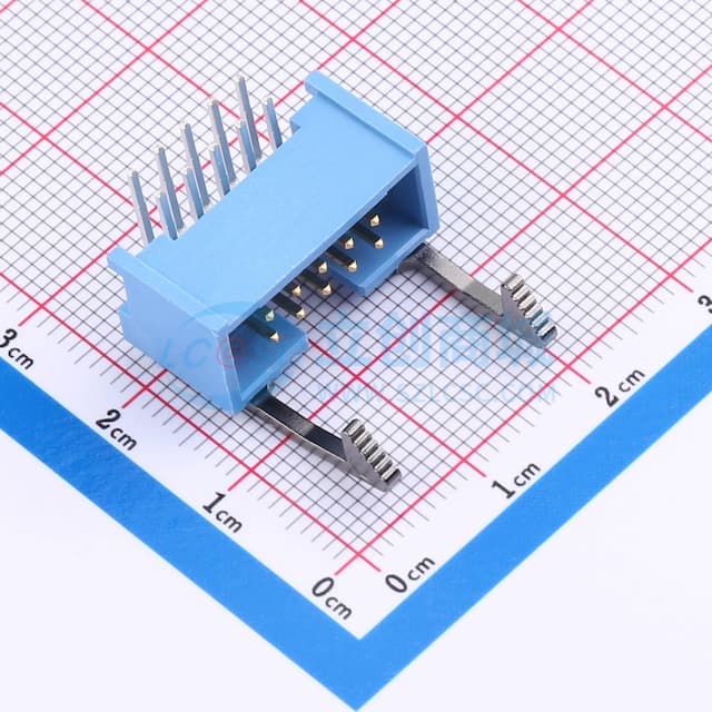 间距:2.54mm 弯插实物图