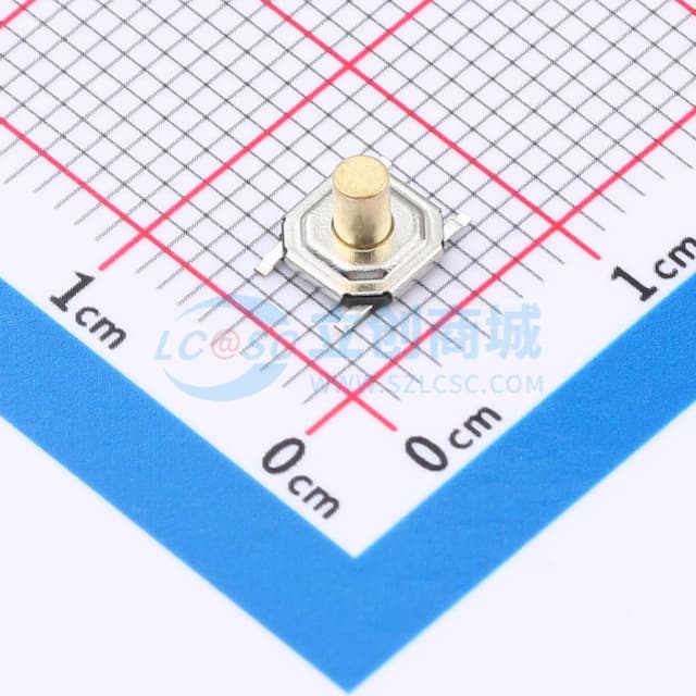 4*4*4.0mm 防水铜头 轻触开关 弹力250gf 编带包装实物图