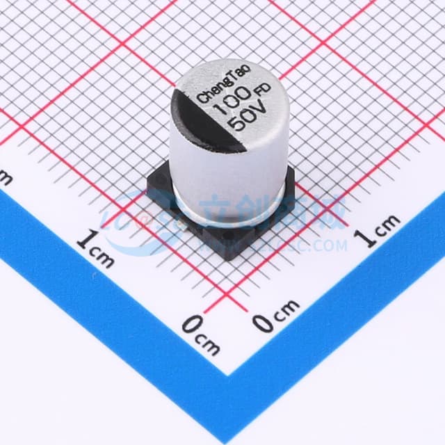 100uF ±20% 50V实物图