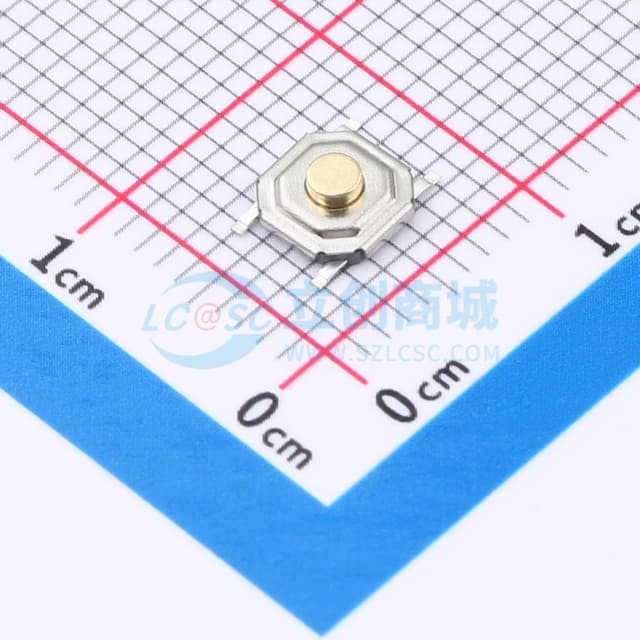 4*4*1.9mm 防水铜头 轻触开关 弹力250gf 编带包装实物图