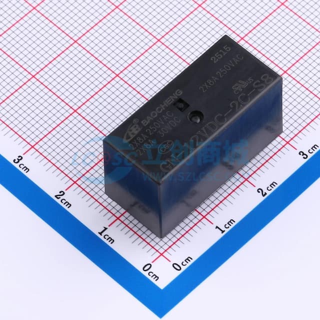 GN-12VDC-2C-S8 2*8A实物图