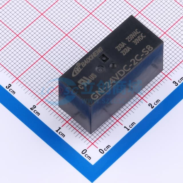 GN-24VDC-2C-S8 2*8A实物图