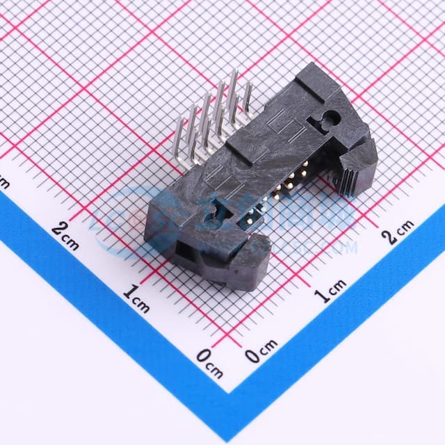 2x5P 间距:2mm 弯插实物图