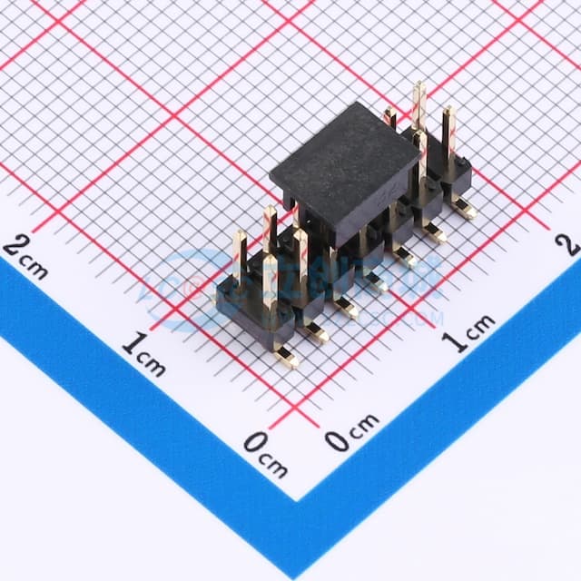 2x7P 间距:2.54mm 方针 立贴实物图