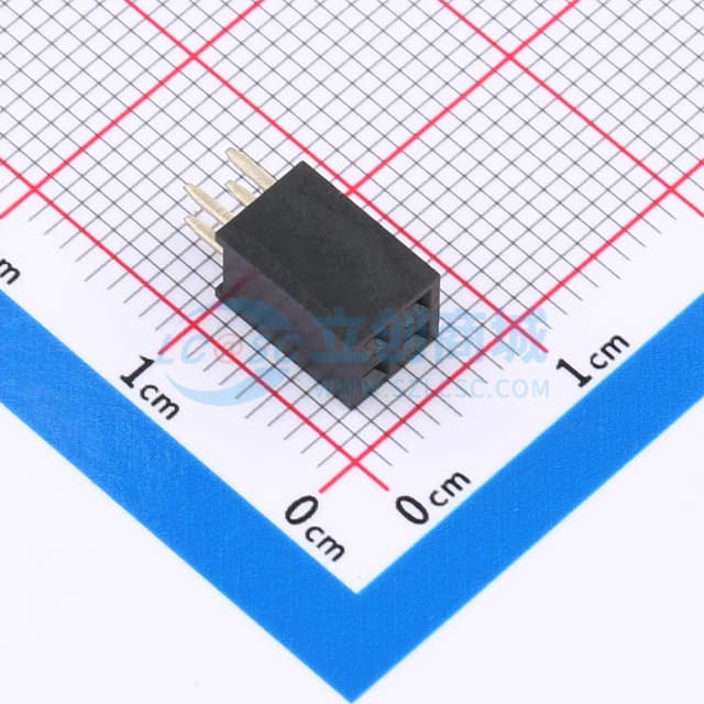 间距:2.54mm 2x2P 直插实物图