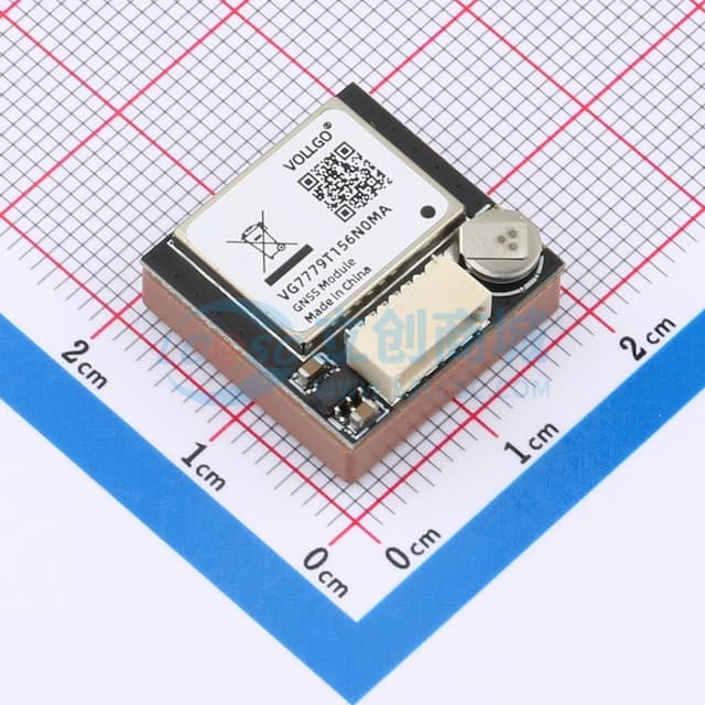 AT6668B小体积、高性能单北斗定位模块陶瓷天线一体实物图
