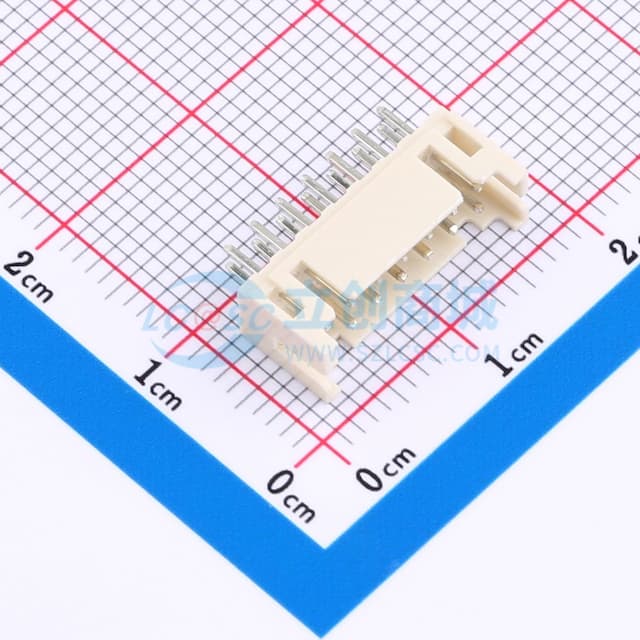 2x7P 间距:2mm 直插 系列:PHD 【插件】实物图