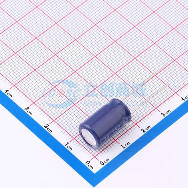 330uF ±20% 35V 【引线】实物图