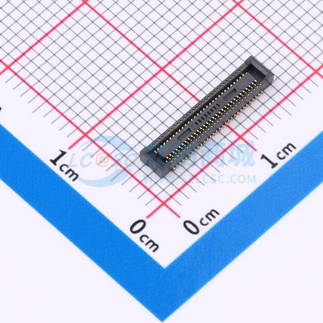 间距:0.4mm PIN:60P 母 立贴实物图
