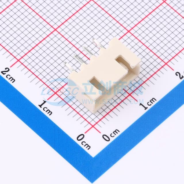 1x4P 间距:2.5mm 直插 系列:XH 【插件】实物图