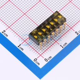2.54mm 7位低推贴胶 插件 【插件】缩略图